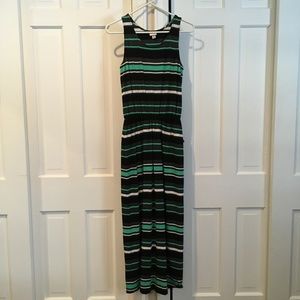 Merona striped maxi dress XS